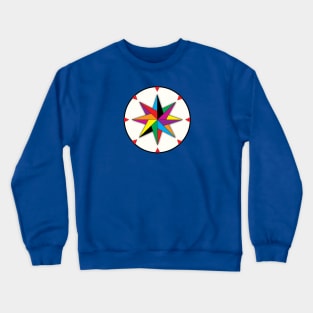 Compass Rainbow Crewneck Sweatshirt